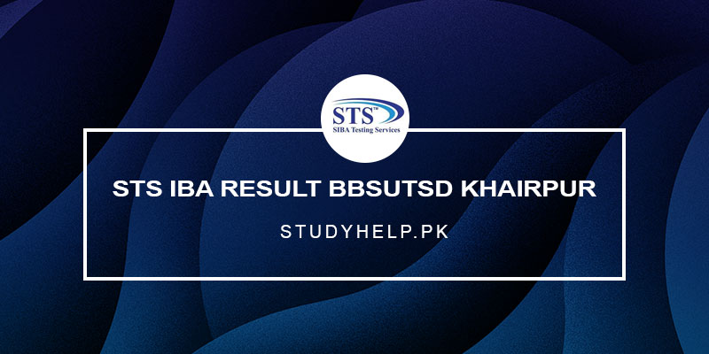 STS-IBA-Result-BBSUTSD-Khairpur