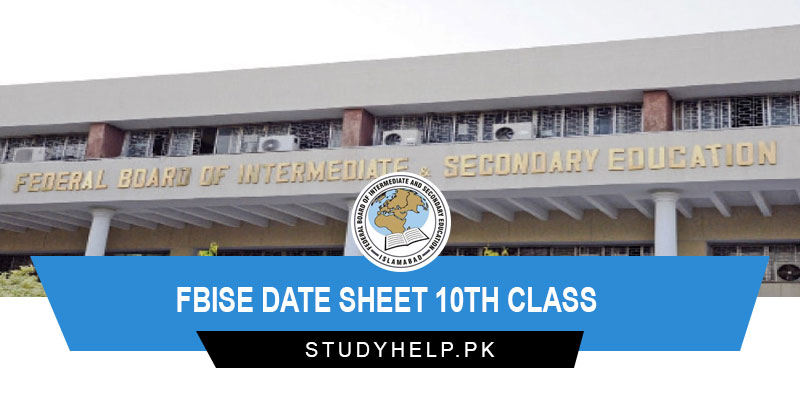 FBISE-Date-Sheet-10th-Class