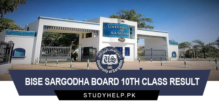 BISE Sargodha Board 10th Class Result 2024