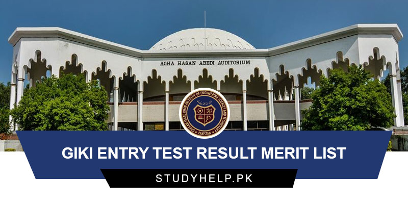 GIKI-Entry-Test-Result-Merit-List