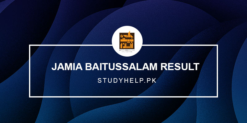 Jamia-Baitussalam-Result