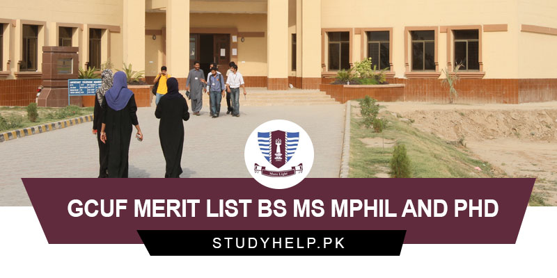 GCUF-Merit-List-2022-BS-MS-MPhil-And-PhD
