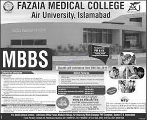 fazaiamedical.edu.pk-Admission