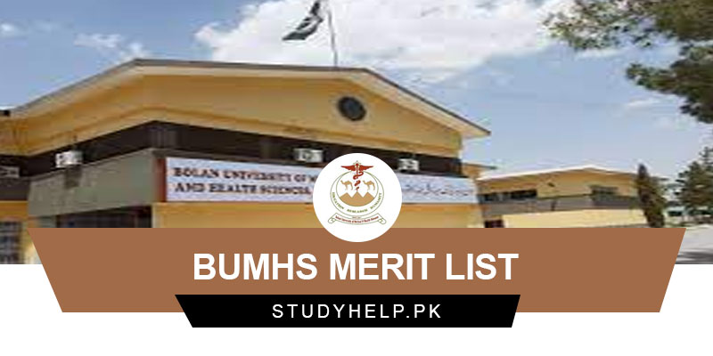 BUMHS-Merit-List-@bumhs.edu.pk