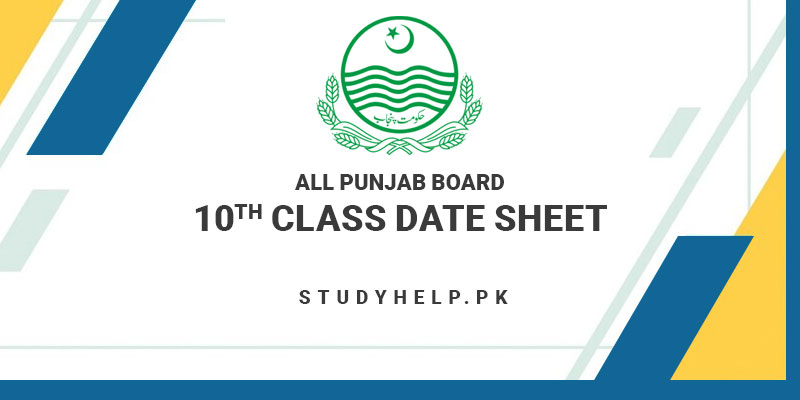 10th Class Date Sheet 2023 All Punjab Board