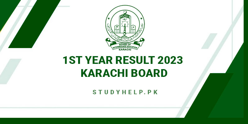 1st year result 2023 karachi board