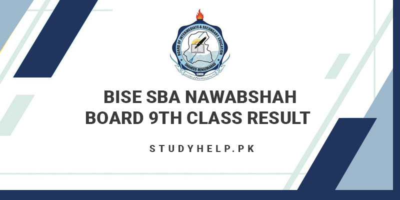 BISE SBA Nawabshah Board 9th Class Result 2024